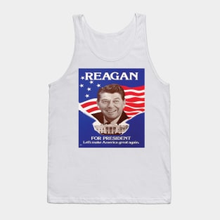 Ronald Reagan Lets Make America Great Again Tank Top